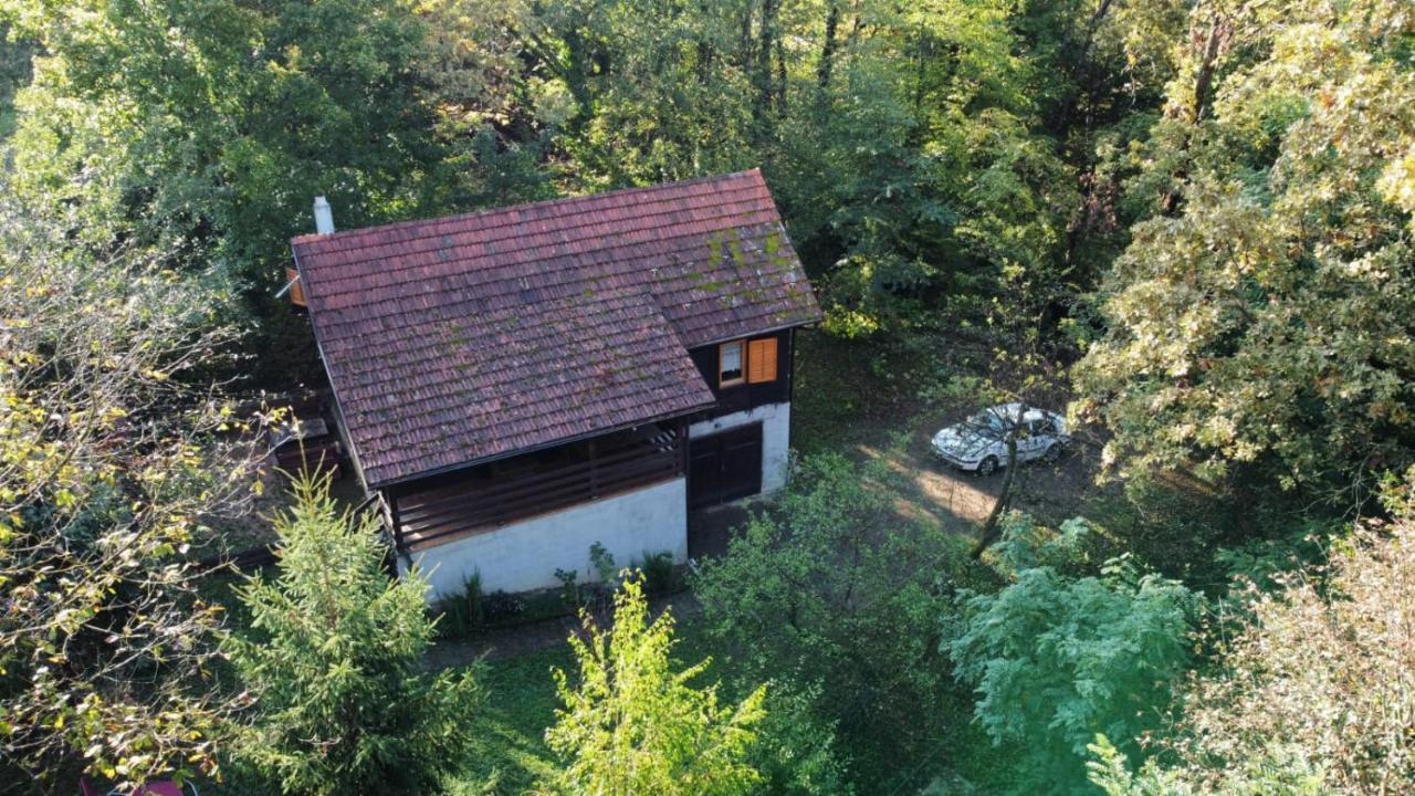 Wooden House Near The River Kupa Kamanje Luaran gambar