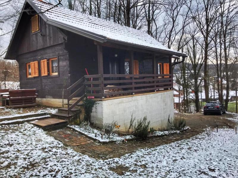Wooden House Near The River Kupa Kamanje Luaran gambar