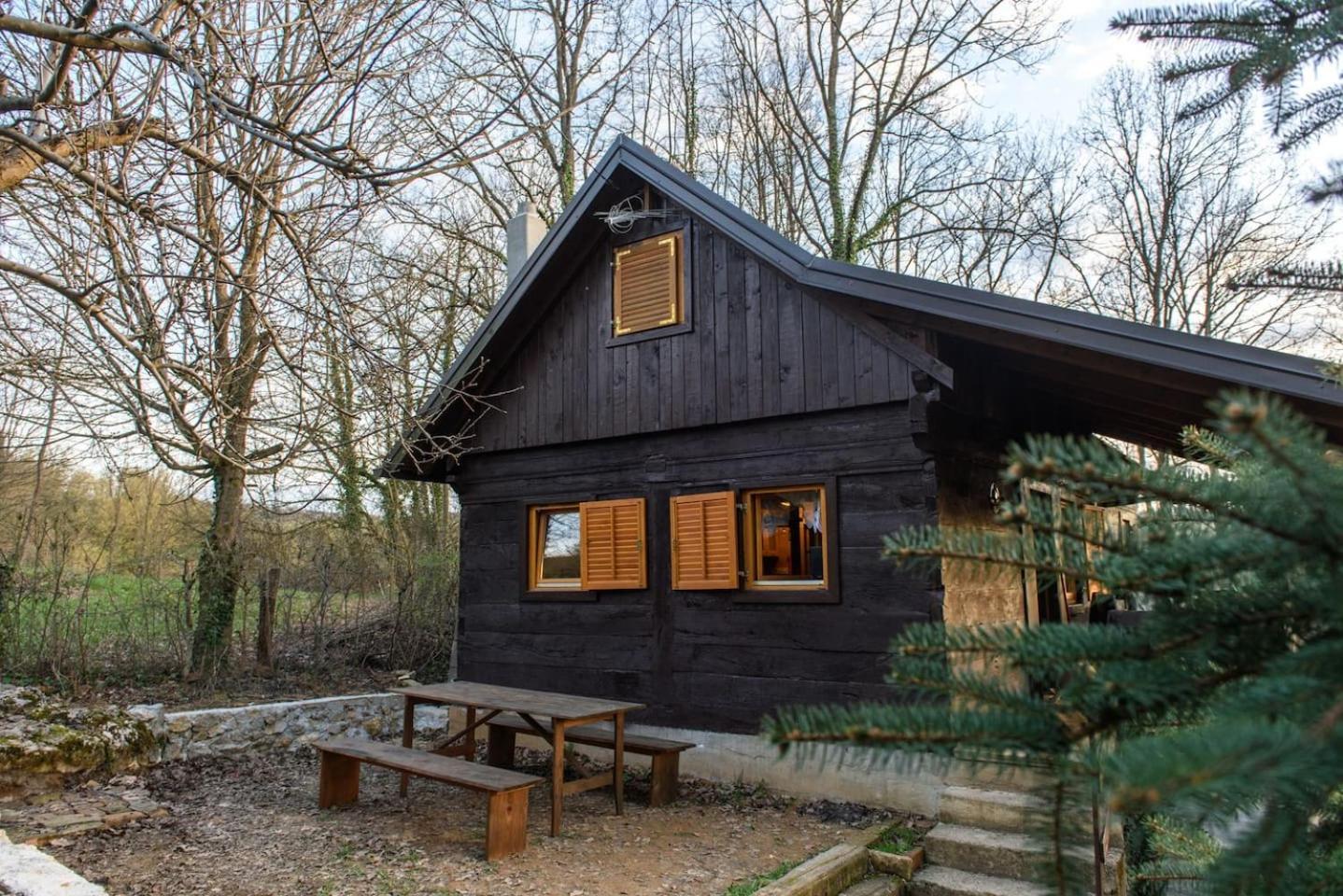 Wooden House Near The River Kupa Kamanje Luaran gambar