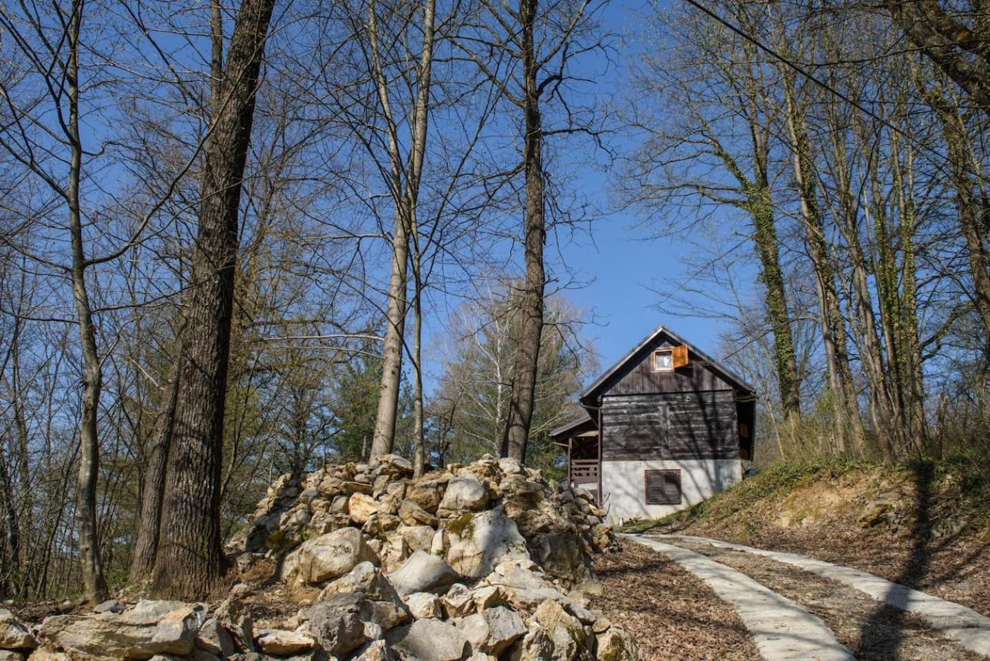 Wooden House Near The River Kupa Kamanje Luaran gambar